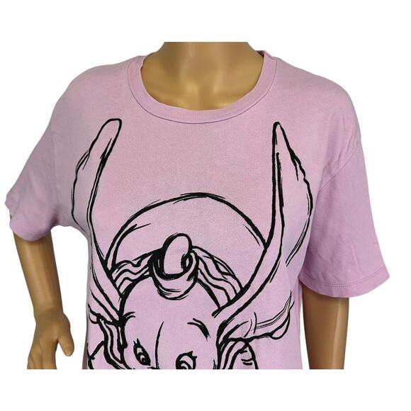 Zara Disney RARE Dumbo Timothy Q. Mouse Cotton T-Shirt Purple Size S - Picture 9 of 15